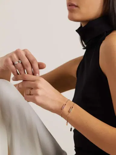 Messika Baby Move 18-karat Rose Gold Diamond Bracelet | Thumbnail 5