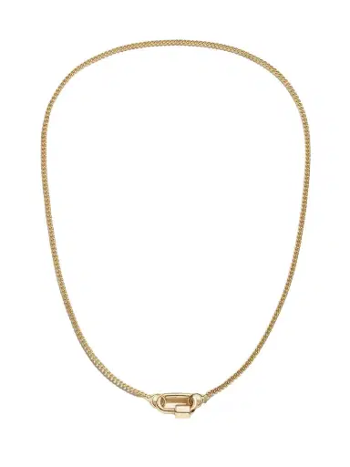 Marla Aaron Chubby Baby Lock 14-karat Gold Necklace | Thumbnail 1