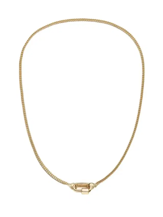 Marla Aaron Chubby Baby Lock 14-karat Gold Necklace