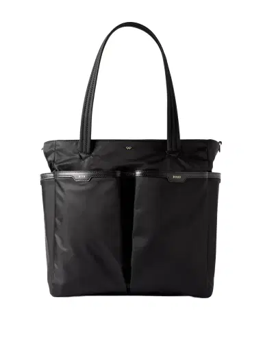 Anya Hindmarch Baby Leather-trimmed Econyl® Tote | Thumbnail 1 Anya Hindmarch Baby Leather-trimmed Econyl® Tote | Thumbnail 1