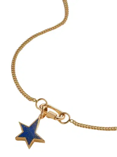 Marla Aaron Not So Heavy + Babylock+ Star 14-karat Gold Lapis Lazuli Necklace | Thumbnail 1 Marla Aaron Not So Heavy + Babylock+ Star 14-karat Gold Lapis Lazuli Necklace | Thumbnail 1