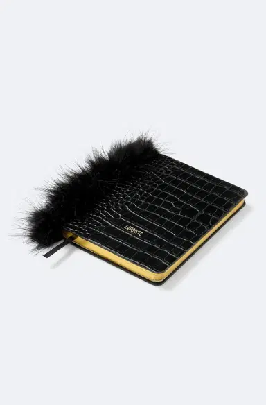 Lapointe Notebook with Marabou Feathers | Thumbnail 2