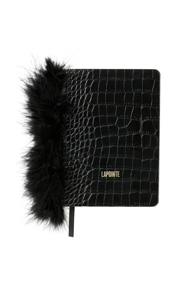 Lapointe Notebook with Marabou Feathers