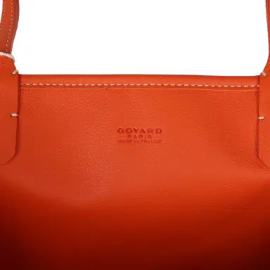 goyard Goyard Anjou PM Orange Goyardine Canvas Palladium Hardware | Thumbnail 8