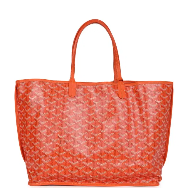 goyard Goyard Anjou PM Orange Goyardine Canvas Palladium Hardware