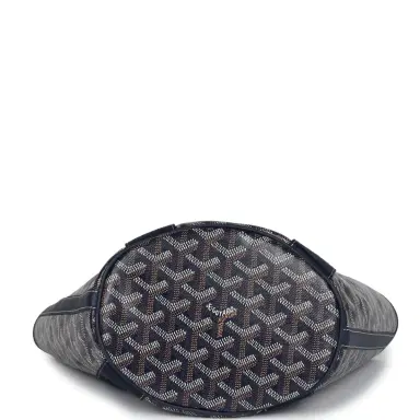 goyard Goyard Goyardine Belharra PM Navy Blue Tote Palladium Hardware | Thumbnail 6 goyard Goyard Goyardine Belharra PM Navy Blue Tote Palladium Hardware | Thumbnail 6