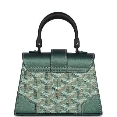 goyard Goyard Saigon Structure Nano Pearly Green Goyardine Palladium Hardware | Thumbnail 4 goyard Goyard Saigon Structure Nano Pearly Green Goyardine Palladium Hardware | Thumbnail 4
