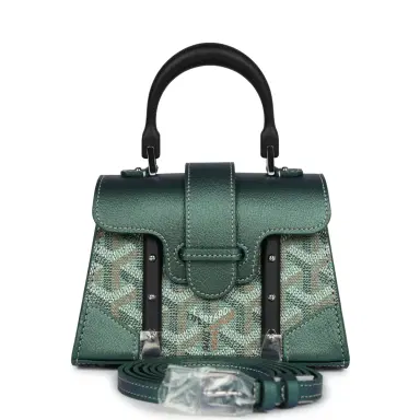 goyard Goyard Saigon Structure Nano Pearly Green Goyardine Palladium Hardware | Thumbnail 1 goyard Goyard Saigon Structure Nano Pearly Green Goyardine Palladium Hardware | Thumbnail 1