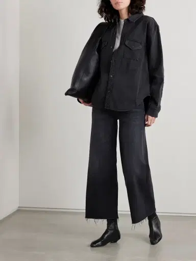 Citizens of Humanity Lyra Frayed Cropped High-rise Wide-leg Jeans | Thumbnail 2 Citizens of Humanity Lyra Frayed Cropped High-rise Wide-leg Jeans | Thumbnail 2