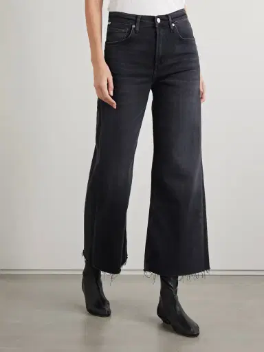 Citizens of Humanity Lyra Frayed Cropped High-rise Wide-leg Jeans | Thumbnail 3 Citizens of Humanity Lyra Frayed Cropped High-rise Wide-leg Jeans | Thumbnail 3
