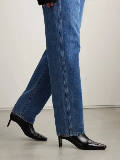Khaite Ona Leather Ankle Boots | Thumbnail 2