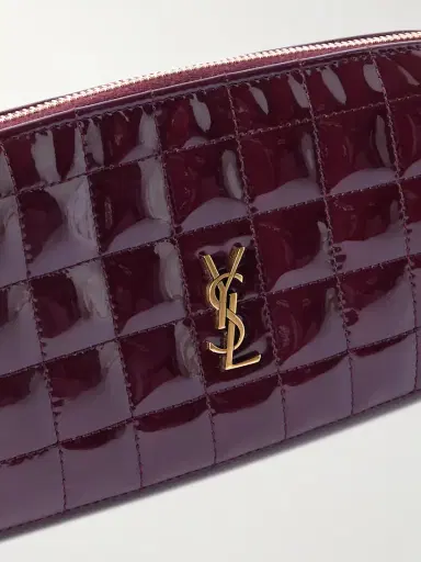 Saint Laurent Cassandre Mini Matelassé Vinyl Clutch | Thumbnail 4