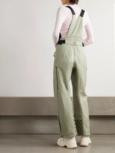 Loro Piana Bia Grosgrain-trimmed Wool-blend Salopettes | Thumbnail 3