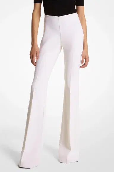 Michael Kors Collection Side Zip Flare Pant - Ivory | Thumbnail 2