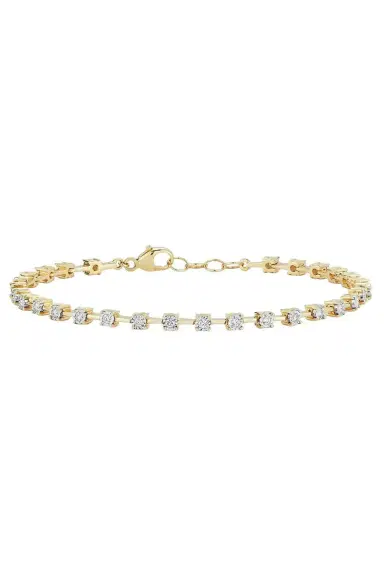 DANA REBECCA DESIGNS Yellow Gold Ava Bea Interval Tennis Bracelet | Thumbnail 1 DANA REBECCA DESIGNS Yellow Gold Ava Bea Interval Tennis Bracelet | Thumbnail 1
