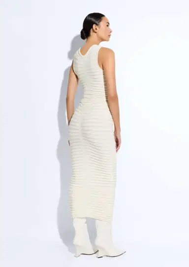 Lapointe Matte Viscose Wide Ribbed Skirt | Thumbnail 2 Lapointe Matte Viscose Wide Ribbed Skirt | Thumbnail 2