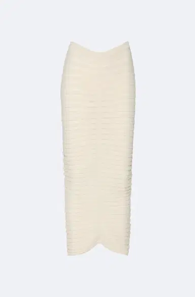 Lapointe Matte Viscose Wide Ribbed Skirt | Thumbnail 4 Lapointe Matte Viscose Wide Ribbed Skirt | Thumbnail 4