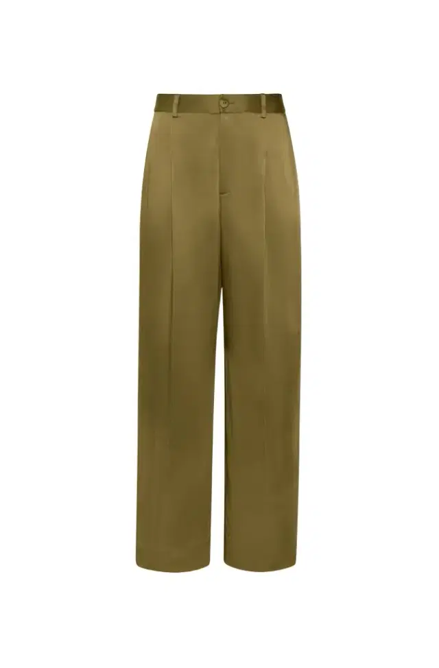 Satin Relaxed Pleated Pant