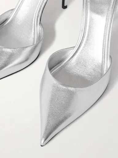 Valentino Garavani Eveninglam 100 Metallic Leather Pumps | Thumbnail 4