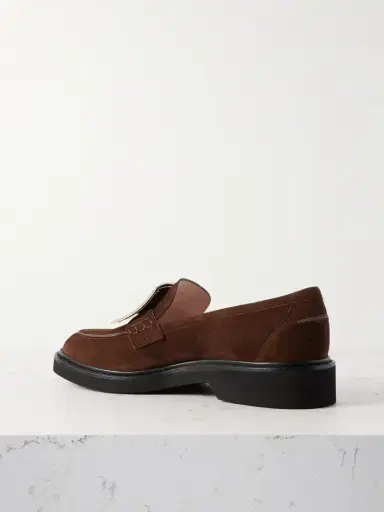Roger Vivier Viv Rangers Buckled Suede Loafers | Thumbnail 3 Roger Vivier Viv Rangers Buckled Suede Loafers | Thumbnail 3