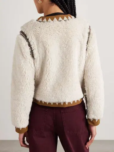 Sea Ginevra Leather And Suede-trimmed Faux Shearling Jacket | Thumbnail 4 Sea Ginevra Leather And Suede-trimmed Faux Shearling Jacket | Thumbnail 4