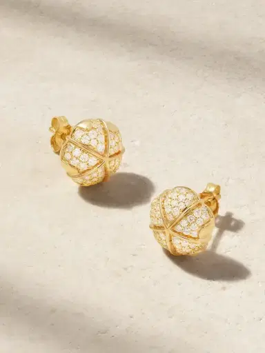 Almasika Terra Nova Large 18-karat Gold Diamond Earrings | Thumbnail 1