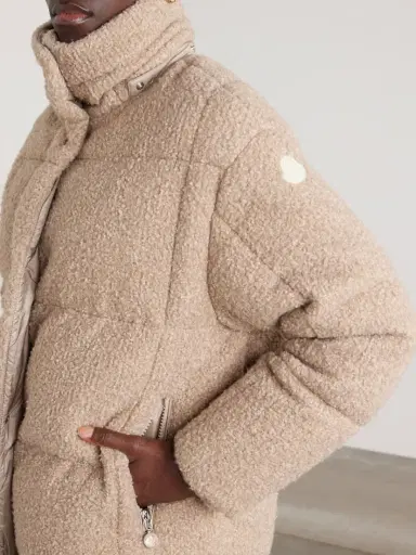 Moncler Appliquéd Quilted Metallic Bouclé Hooded Down Jacket | Thumbnail 6 Moncler Appliquéd Quilted Metallic Bouclé Hooded Down Jacket | Thumbnail 6