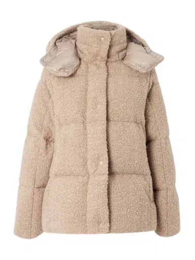 Moncler Appliquéd Quilted Metallic Bouclé Hooded Down Jacket | Thumbnail 1 Moncler Appliquéd Quilted Metallic Bouclé Hooded Down Jacket | Thumbnail 1