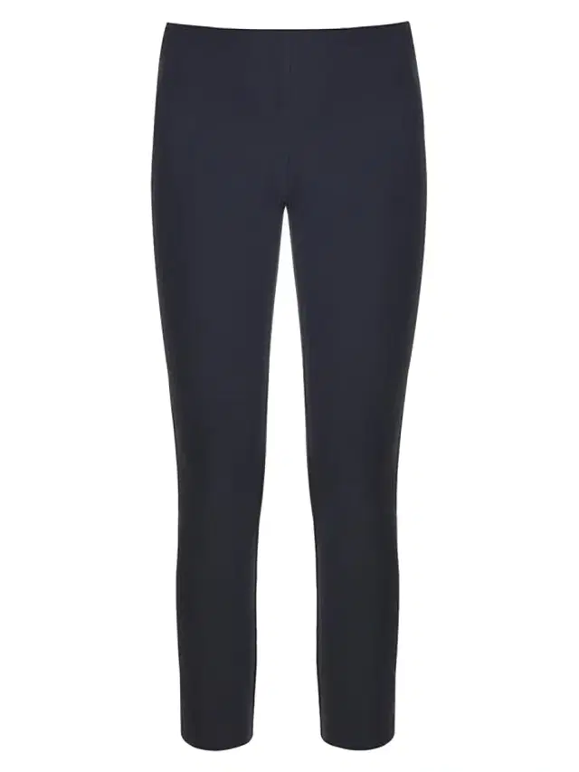 Veronica Beard Women's Core Zip-Back Scuba Pants - Black
