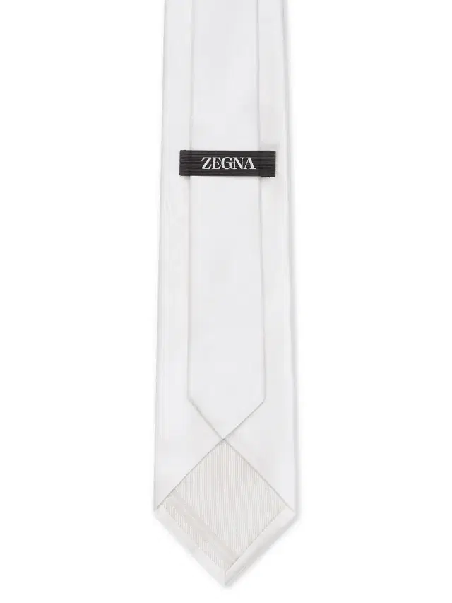 Men's Silk Tie - White