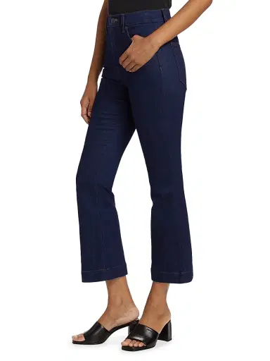 Veronica Beard Women's Carson High-Rise Ankle-Flare Jeans - Indigo Rinse - Size 32 | Thumbnail 4 Veronica Beard Women's Carson High-Rise Ankle-Flare Jeans - Indigo Rinse - Size 32 | Thumbnail 4