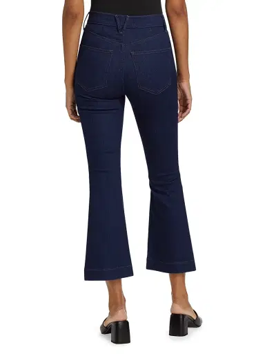 Veronica Beard Women's Carson High-Rise Ankle-Flare Jeans - Indigo Rinse - Size 32 | Thumbnail 5 Veronica Beard Women's Carson High-Rise Ankle-Flare Jeans - Indigo Rinse - Size 32 | Thumbnail 5