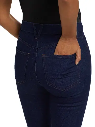 Veronica Beard Women's Carson High-Rise Ankle-Flare Jeans - Indigo Rinse - Size 32 | Thumbnail 6 Veronica Beard Women's Carson High-Rise Ankle-Flare Jeans - Indigo Rinse - Size 32 | Thumbnail 6