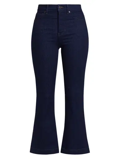 Veronica Beard Women's Carson High-Rise Ankle-Flare Jeans - Indigo Rinse - Size 32 | Thumbnail 1 Veronica Beard Women's Carson High-Rise Ankle-Flare Jeans - Indigo Rinse - Size 32 | Thumbnail 1