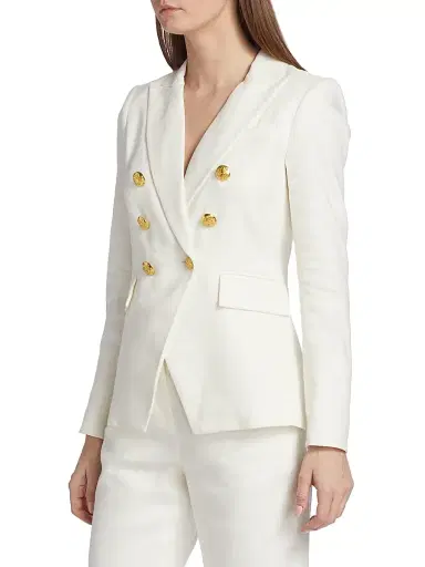 Veronica Beard Women's Miller Dickey Jacket - White - Size 6 | Thumbnail 4
