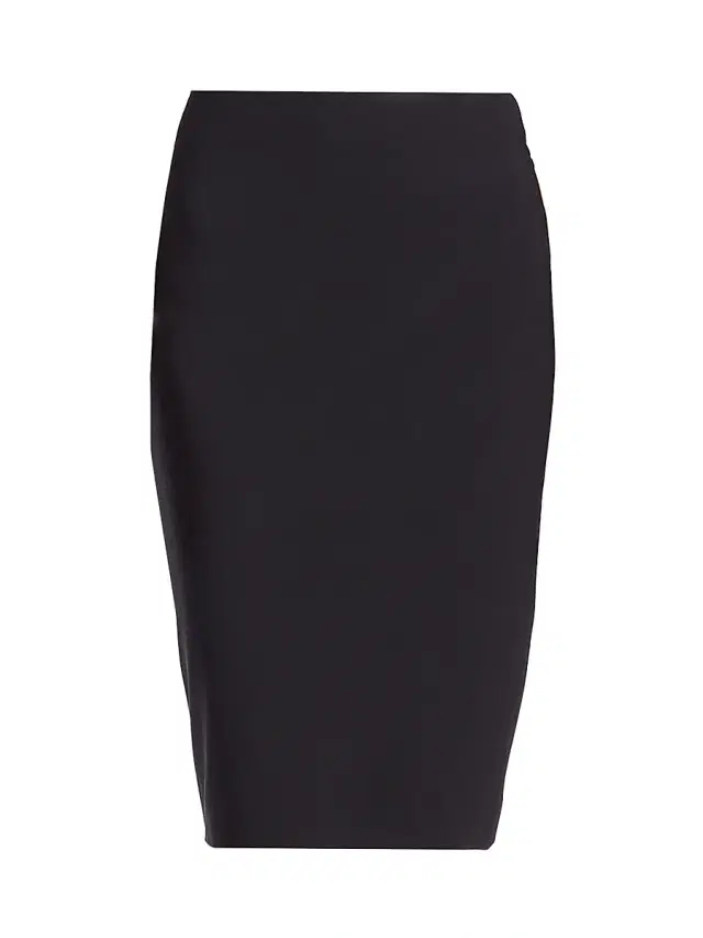 Theory Women's Skinny Stretch-Wool Pencil Skirt - Black