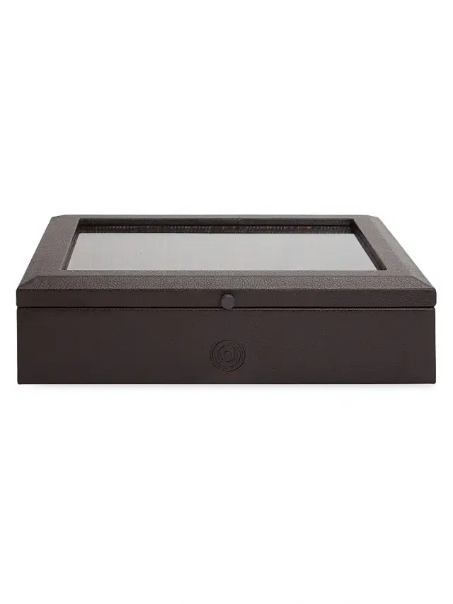 WOLF x WM Brown 4-Piece Watch Accessory Box - Brown
