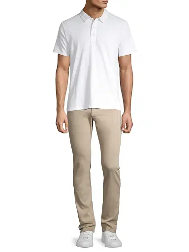 PAIGE Lennox Stretch Slim-Fit Jeans - Toasted Almond | Thumbnail 2
