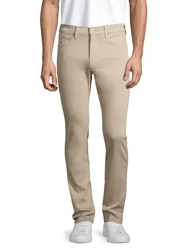 PAIGE Lennox Stretch Slim-Fit Jeans - Toasted Almond | Thumbnail 3