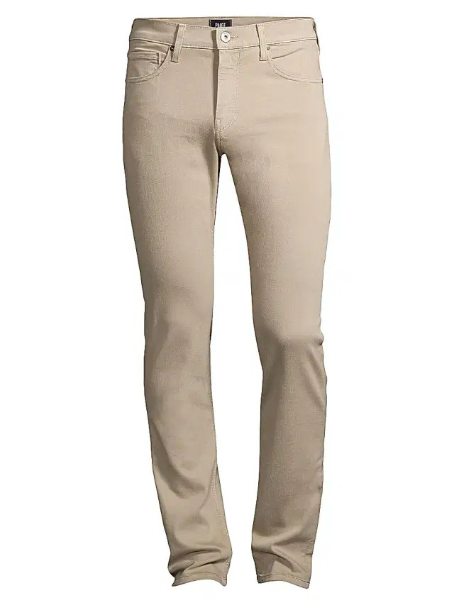 PAIGE Lennox Stretch Slim-Fit Jeans - Toasted Almond