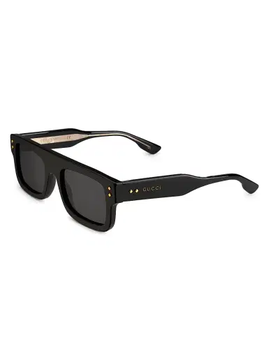 Gucci Men's Logo 53MM Rectangular Sunglasses | Thumbnail 2 Gucci Men's Logo 53MM Rectangular Sunglasses | Thumbnail 2