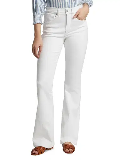 Veronica Beard Women's Beverly High-Rise Skinny Flare Jeans - White - Size 24 | Thumbnail 3
