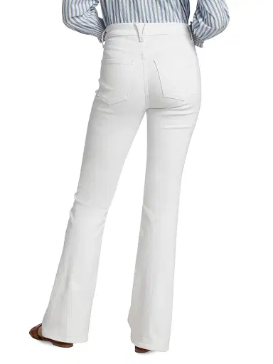 Veronica Beard Women's Beverly High-Rise Skinny Flare Jeans - White - Size 24 | Thumbnail 5