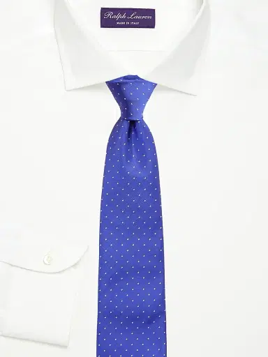 Ralph Lauren Purple Label Men's Pin Dot Silk Tie | Thumbnail 2 Ralph Lauren Purple Label Men's Pin Dot Silk Tie | Thumbnail 2