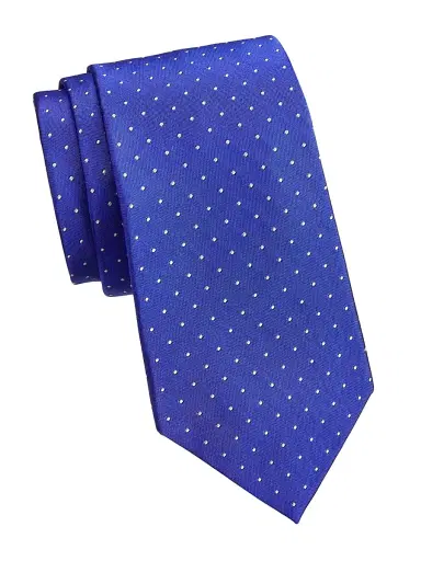 Ralph Lauren Purple Label Men's Pin Dot Silk Tie | Thumbnail 1 Ralph Lauren Purple Label Men's Pin Dot Silk Tie | Thumbnail 1