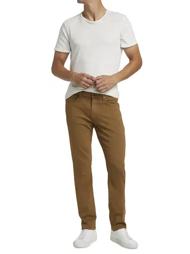 PAIGE Men's Lennox Stretch Slim-Fit Jeans - Laurel Tan - Size 40 | Thumbnail 2
