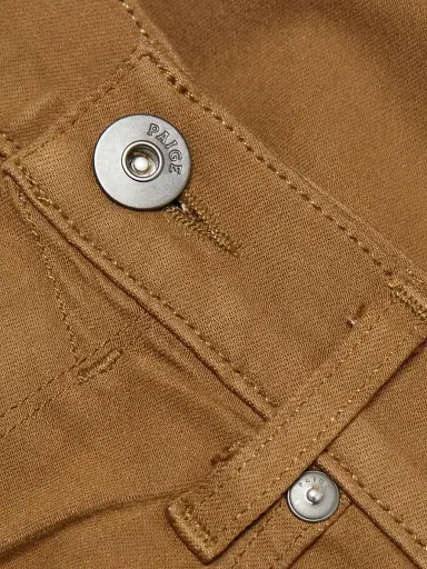 PAIGE Men's Lennox Stretch Slim-Fit Jeans - Laurel Tan - Size 40 | Thumbnail 7