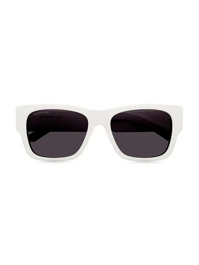 Balenciaga Men's Max 36MM Square Acetate Sunglasses
