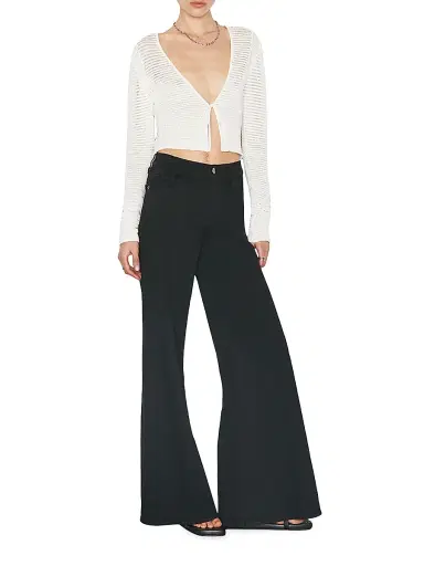 Frame Women's Le Palazzo Wide Leg Jeans - Film Noir | Thumbnail 2 Frame Women's Le Palazzo Wide Leg Jeans - Film Noir | Thumbnail 2
