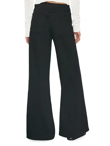 Frame Women's Le Palazzo Wide Leg Jeans - Film Noir | Thumbnail 5 Frame Women's Le Palazzo Wide Leg Jeans - Film Noir | Thumbnail 5